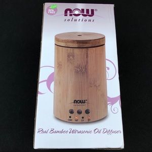 NOW REAL BAMBOO ULTRASONIC OIL DIFFUSER